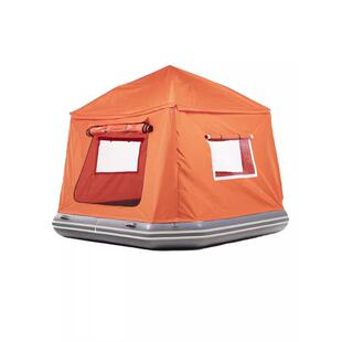 水上充气帐篷移动垂钓浮台钓鱼漂浮式水上帐篷露营避暑乘凉帐篷