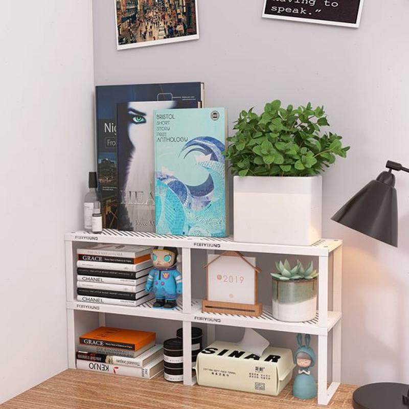 桌面置物架多层办公室书桌工位文具书架杂物桌上增高分层收纳架子,收纳整理,书桌收纳置物架,淘宝优惠券,粉丝福利购,淘宝优惠卷