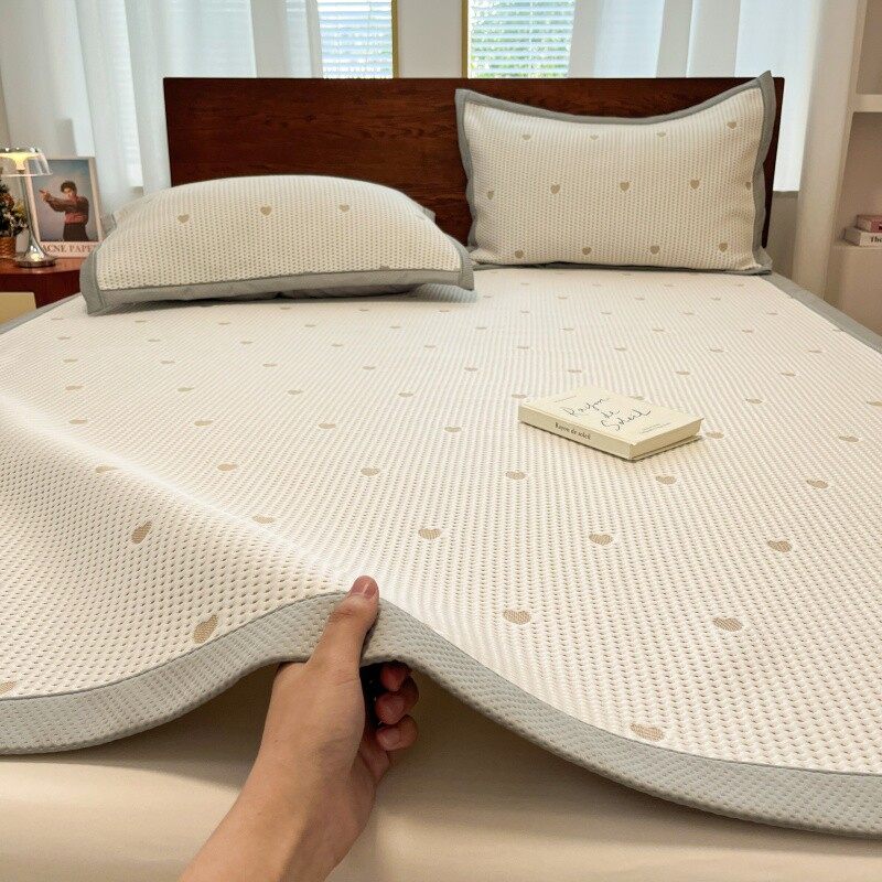 2025年新款冰丝凉席母婴级夏天冰豆豆冰丝席子可机洗软席,床上用品,冰丝席,淘宝优惠券,粉丝福利购,淘宝优惠卷