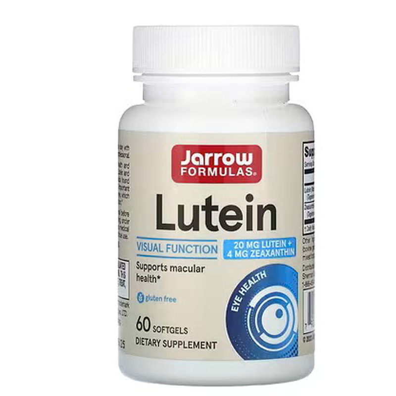 国内现货美国Jarrow Formulas Lutein叶黄素玉米黄质胶囊眼睛60粒