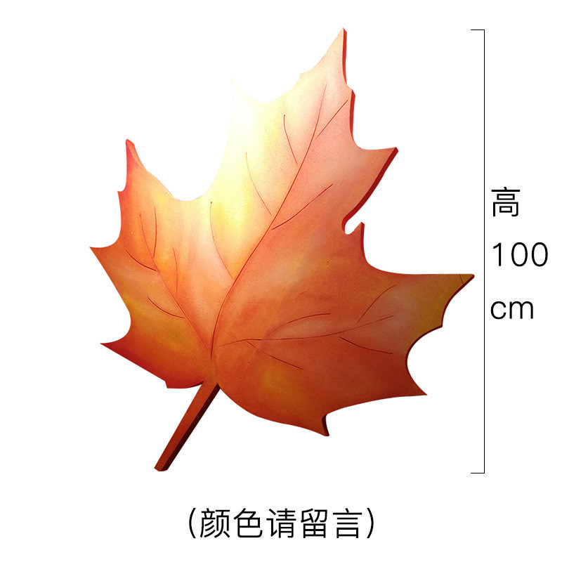 秋季橱窗氛围泡沫枫叶场景布置服装店道具个性创意陈列美陈摆件