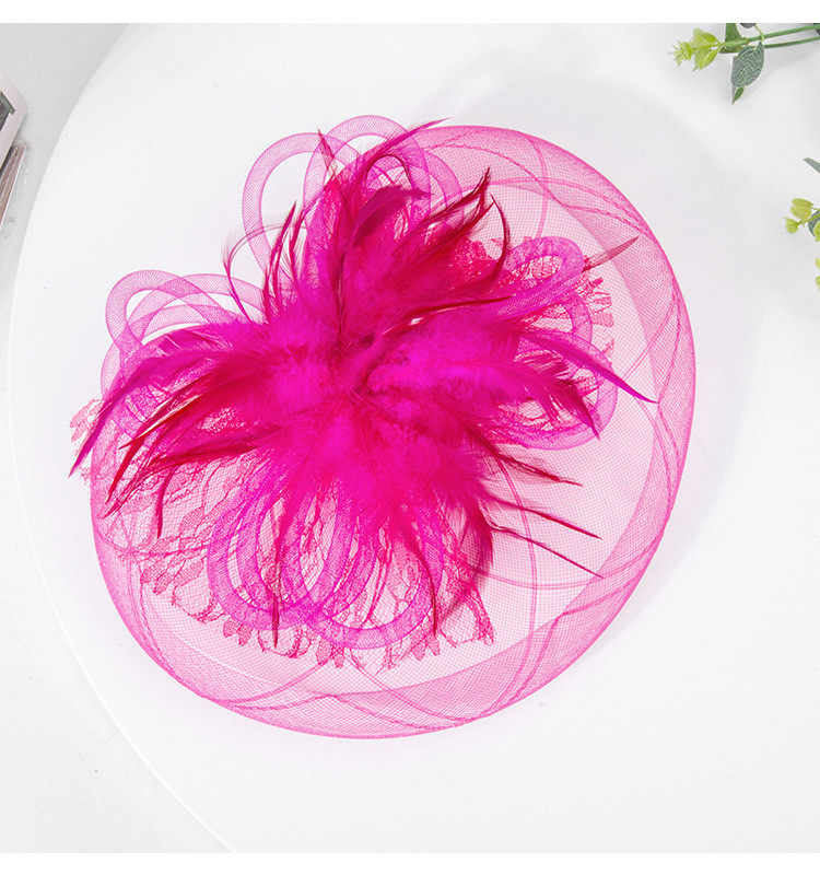 英式赫本复古黑色网纱小礼帽头饰女年会礼服舞台走秀表演帽子详情15