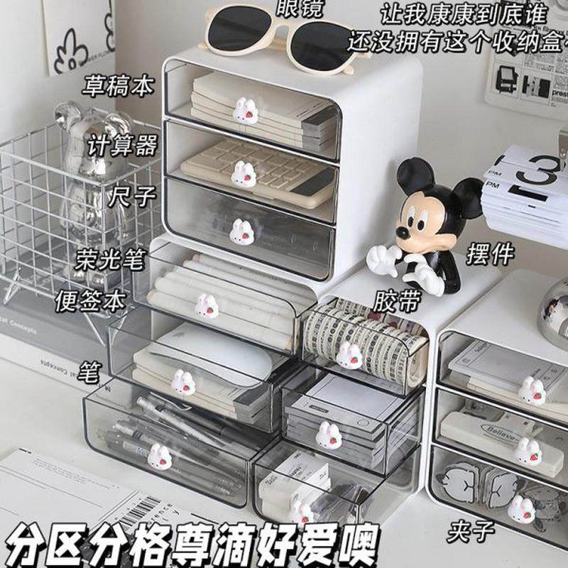 文具整理柜迷你小型桌面收纳盒透明抽屉式儿童女孩小学生书桌置物,文具电教/文化用品/商务用品,文具整理盒,淘宝优惠券,粉丝福利购,淘宝优惠卷