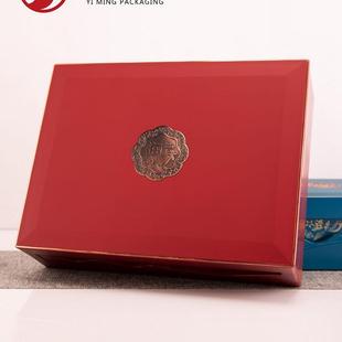 高档红色蓝色海参包装盒一斤装半斤装海参礼品盒海参礼盒木盒空盒