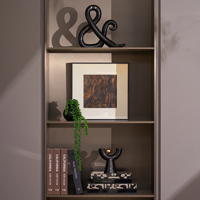 别墅大平层书柜开放格金属抽象艺术感招财大理石书档极艺术摆件,家居饰品,桌面摆件,淘宝优惠券,粉丝福利购,淘宝优惠卷