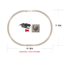 百万城金属镍合金版枕木基础轨道套装含控制器ho比例仿真火车模型