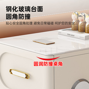 沙发边柜侧边柜客厅家用移动茶水柜轻奢高级边几置物架茶几小桌子