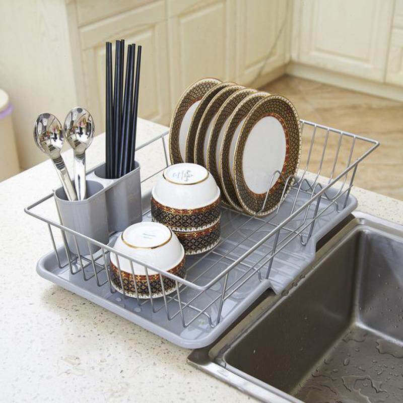 沥水铁丝塑料碗架工厂厨房用品水果蔬菜碗碟架现沥水置物架