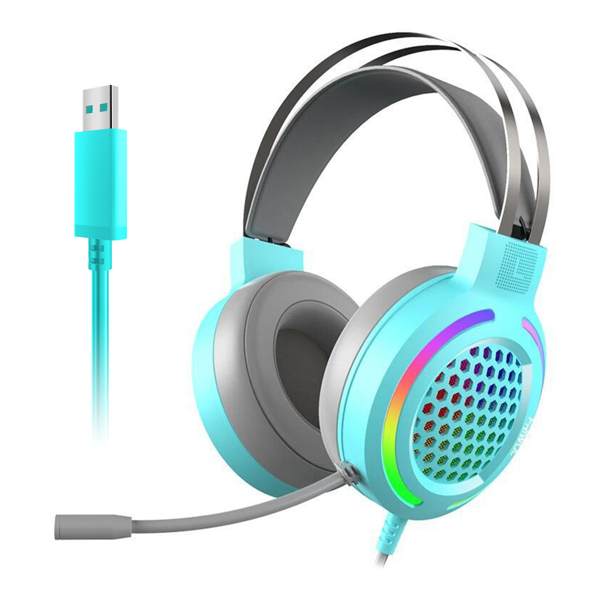 洞洞镂空RGB电竞吃鸡游戏耳机有线电脑头戴式重低音7.1USB耳麦