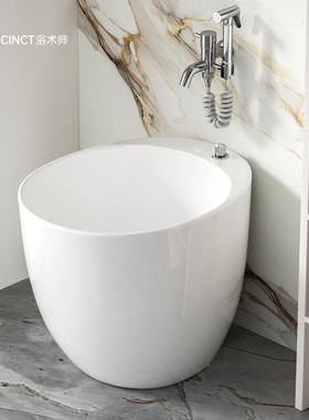 SUCCINCT浴术师拖把池家用阳台卫浴拖把盆陶瓷拖布池卫生间墩布池