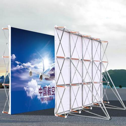 户外拉网展架广告支架展示架签到签名墙喷绘布开业活动背景墙定制