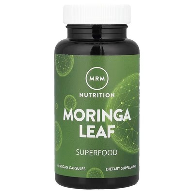 现货美国MRM Moringa Leaf 有机辣木叶粉抗氧化素食胶囊600mg60粒