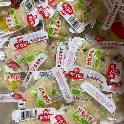 傻女婿重庆风味山椒猪皮泡椒小包装散称即食下酒菜休闲小零食小吃