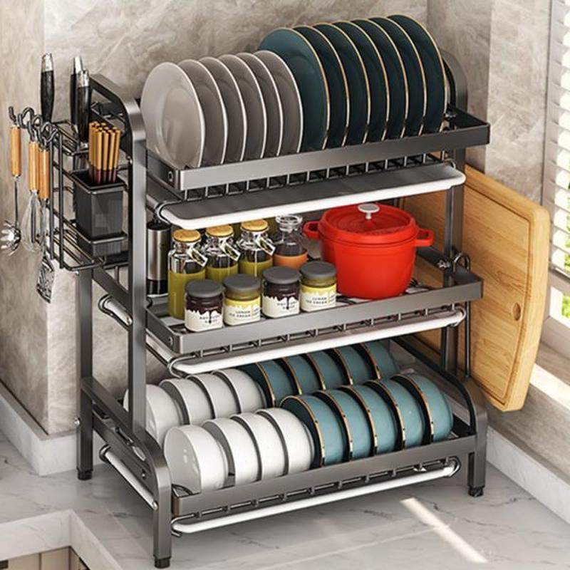 厨房置物架碗碟沥水架不锈钢碗架家用台面碗柜双层碗筷碗盘收纳架,厨房/烹饪用具,碗架,淘宝优惠券,粉丝福利购,淘宝优惠卷