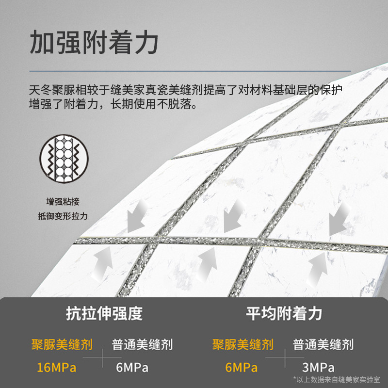 缝美家聚脲美缝剂瓷砖一砖一色可私人定制彩砂耐黄变送工具