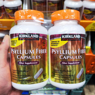 美国直邮/Kirkland柯克兰 Psyllium膳食纤维素胶囊缓解消化 360粒