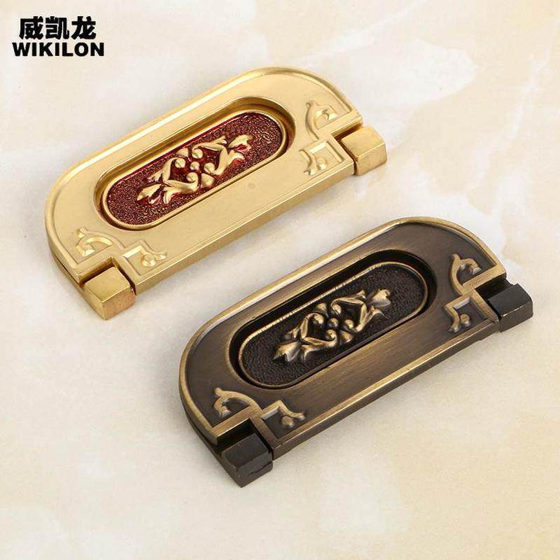 纯铜暗装拉手全铜欧式隐形拉手家具小拉手把手五金仿古抽屉,基础建材,小拉手,淘宝优惠券,粉丝福利购,淘宝优惠卷