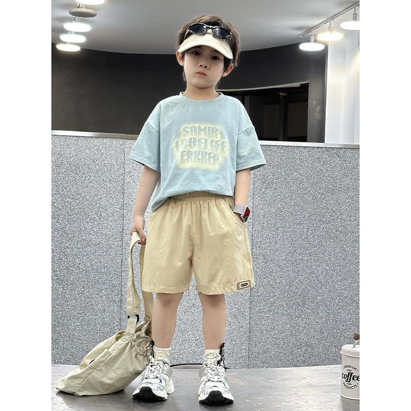 夏季儿童短裤2025新款纯棉外穿短裤休闲宽松五分裤男女童裤子薄款