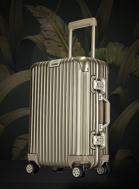 eben德国进口铝镁合金登机旅行箱行李箱万向轮静音拉杆箱20寸小箱