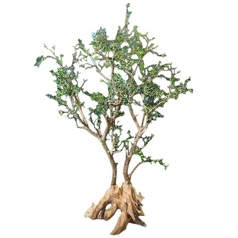 仿真树米兰树大型仿真酒店会所家居装饰落地假树盆景枯根套装