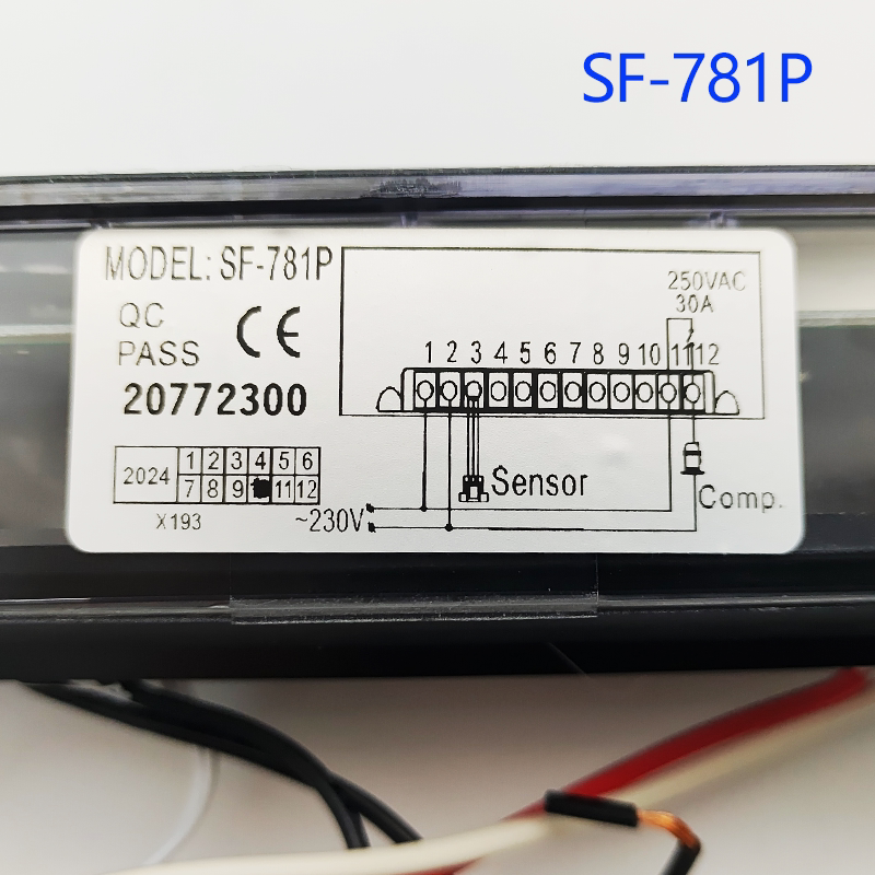 尚方SF-781P四门六门商用冷藏柜温控器橱柜风冷柜SF-781温度控制