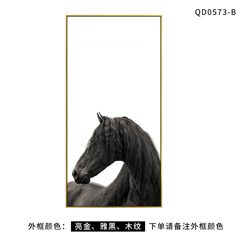 墙面抽象马装饰画客厅沙发背景墙卧室床头壁画书房走廊玄关挂画