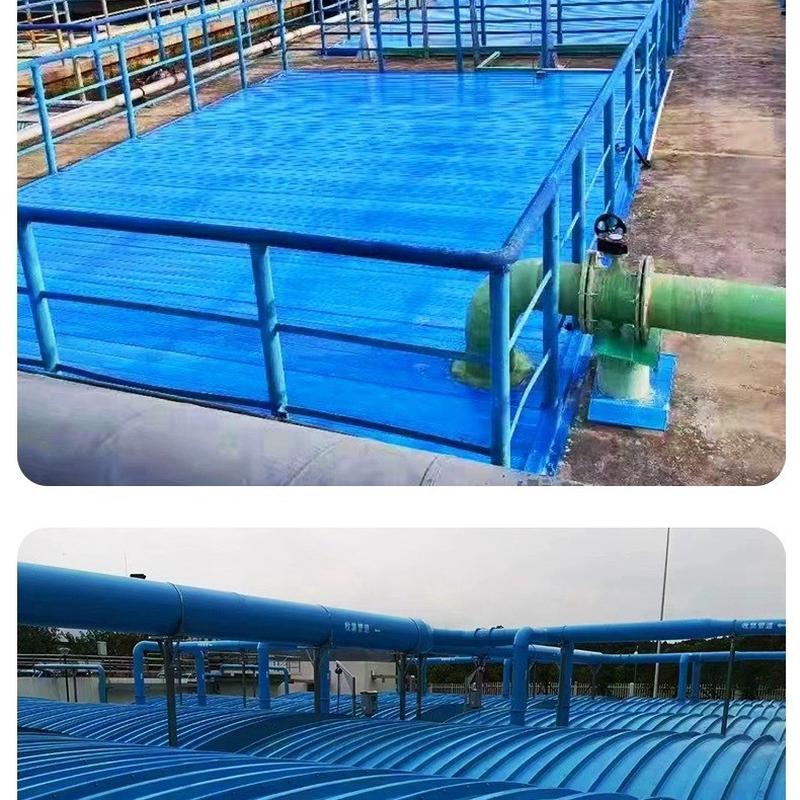 玻璃钢污水池盖板 废水池拱形除臭平 复合罩弧盖板集气罩