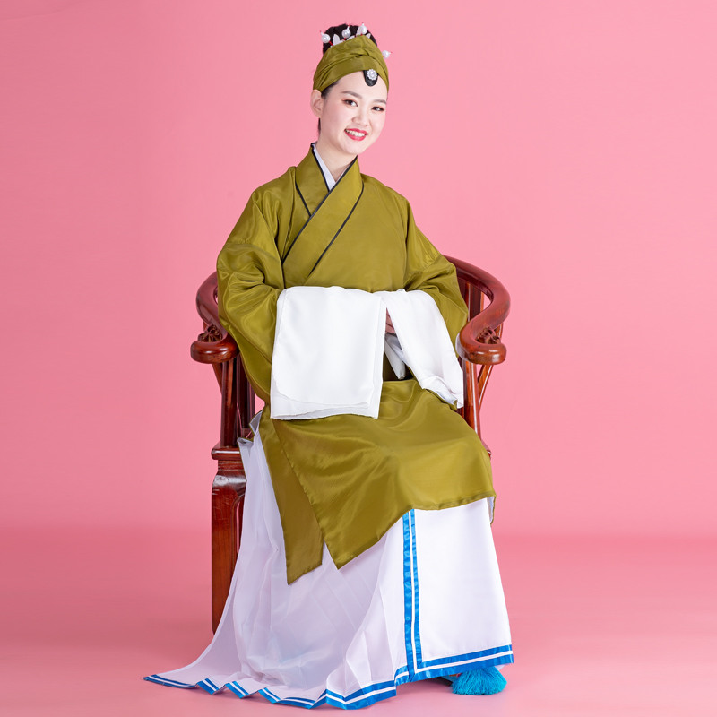 轻奢高货老旦衣老旦戏服穷苦老旦素道袍戏曲戏剧京剧豫剧演出服素