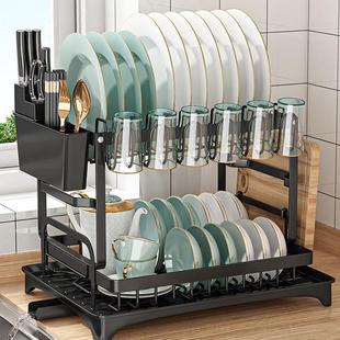 多功能沥水架碗筷收纳盒家用碗盘碗碟柜放碗厨房置物架碗架收纳架