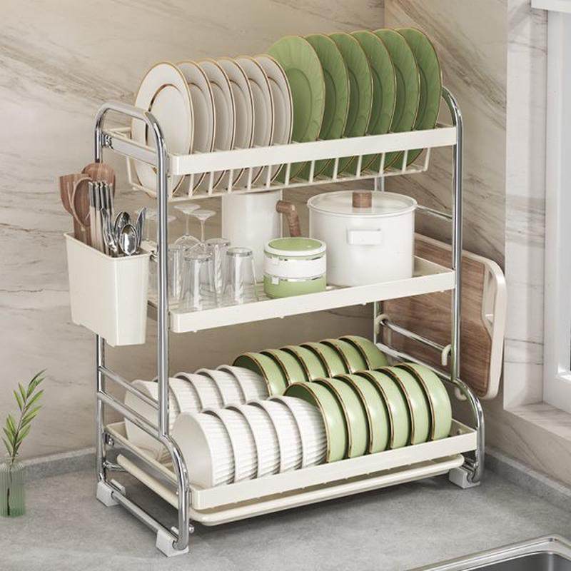 不锈钢碗碟收纳架沥水碗架厨房置物架放碗筷餐具收纳盒盘子晾碗架,厨房/烹饪用具,碗架,淘宝优惠券,粉丝福利购,淘宝优惠卷