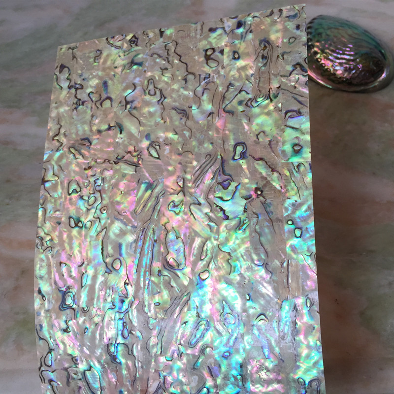 粉级鲍鱼贝壳纸a绿深西兰贝壳片皮优质装饰创意拼花镶嵌装饰材料