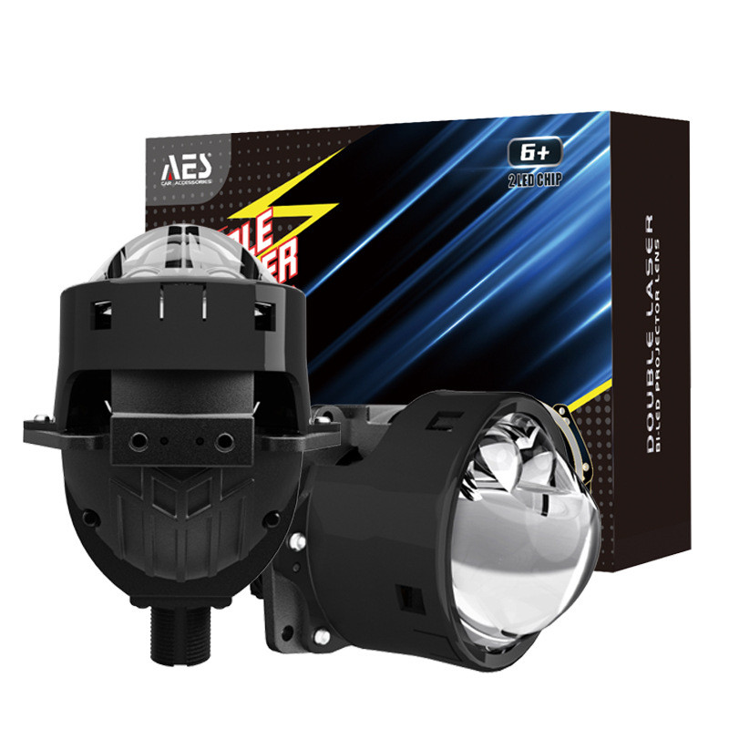 LED三光透镜黑色蓝膜版6KUX-2DualLaserLEDProjectorLens