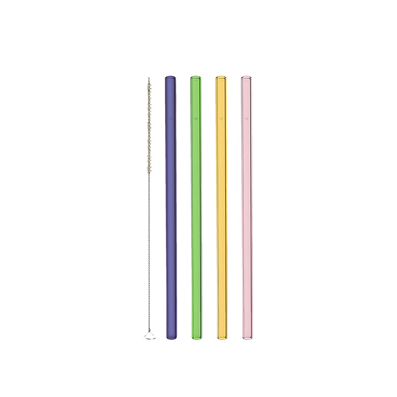 德国LEONARDO|Glass Straw 多色水晶玻璃吸管果汁鸡尾酒牛奶吸管