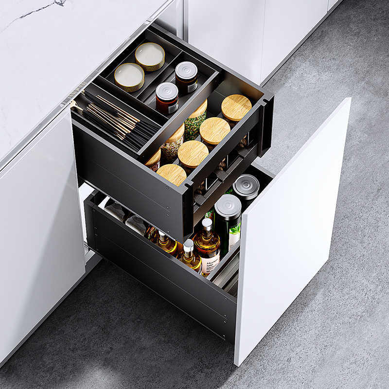浅拉篮300350深400橱柜450调味