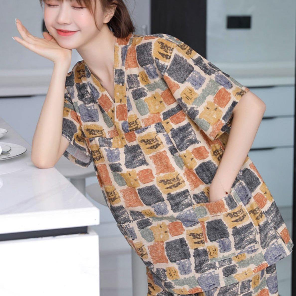 定制韩版情侣大码汗蒸服女家居服浴服桑拿可加肥亲子装亚麻服睡衣,居家布艺,汗蒸服,淘宝优惠券,粉丝福利购,淘宝优惠卷