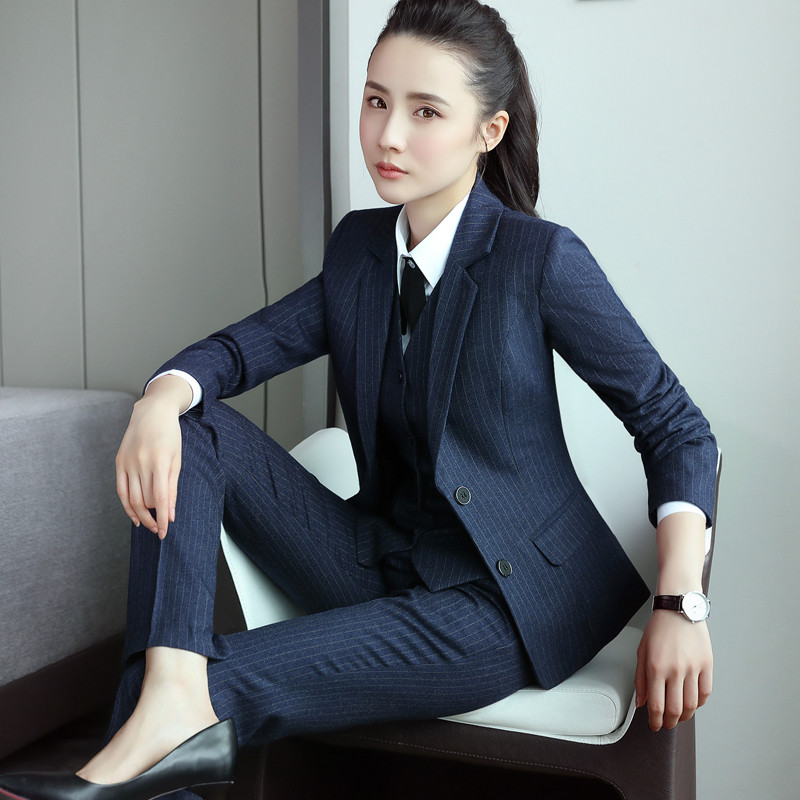 现货女士西装套装女酒店经理前台职业装气质工作服西服套裙正装工