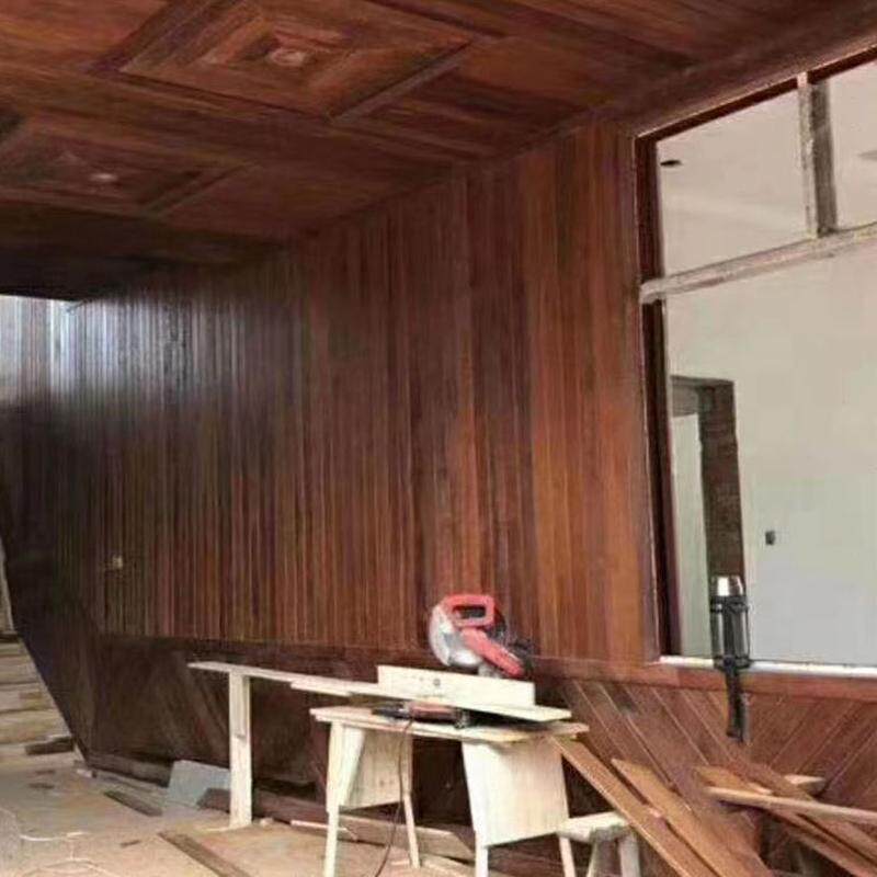 装饰板菠萝格墙面室内墙裙印护墙尼阳台桑拿板吊顶扣板户外实木