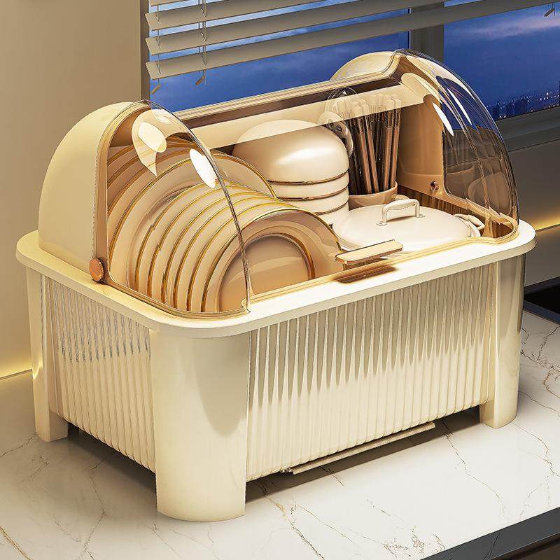 碗筷收纳盒碗架带盖装餐具放碗碟盘子家用厨房置物碗柜沥水架,厨房/烹饪用具,抹布架/厨房清洁收纳架,淘宝优惠券,粉丝福利购,淘宝优惠卷