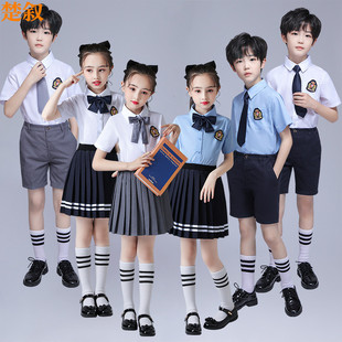 六一兒童演出服中小學(xué)生大合唱服裝 新品 朗誦表演幼兒園班服英倫風(fēng)