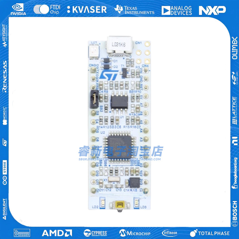 原装 NUCLEO-L031K6 STM32L031K6T6微控制器 Nucleo-32 开发板