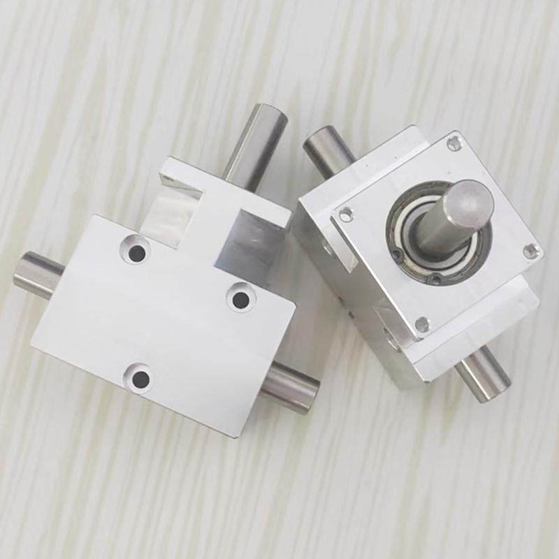 小型转角器90度1：1螺旋伞齿轮轴12mm同向双输出轴差速齿轮箱,五金/工具,齿轮箱,淘宝优惠券,粉丝福利购,淘宝优惠卷