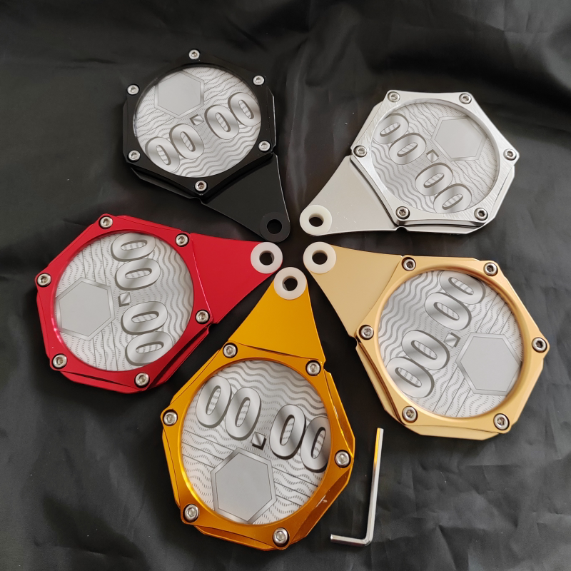 摩托车通用六角税盘机车改装配件ATM税单标签牌CNC铝质骑行装备