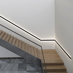 楼梯扶手灯带明装人体感应侧面极简约过道走廊发光装饰长条墙壁灯