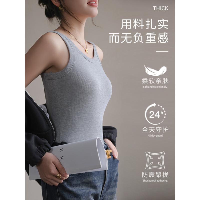 吊带背心女带胸垫2025夏季新款百搭打底爆款内衣外穿抹胸美背上衣