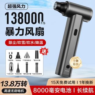 无刷电机手持暴力涡轮小风扇 18万转高速涡轮 超强涵道涡轮风机