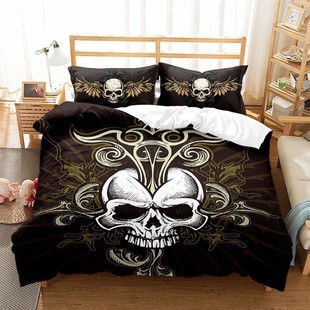 3d数码 印花被套枕套床系列老鹰摩托品外贸三件套被套四件套