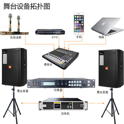 前级效果器 防啸叫音频处理器 ktv dsp数字混响酒吧演出ca