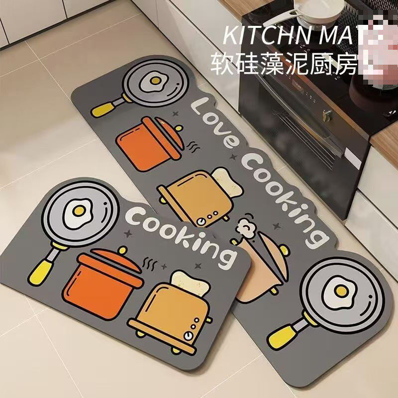 硅藻泥厨房地垫防滑可擦免洗脚垫吸油吸水垫入户进门防水门垫地毯,居家布艺,家用脚垫,淘宝优惠券,粉丝福利购,淘宝优惠卷