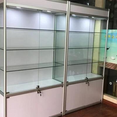 高档货架展示柜柜货柜定做头奖杯货架灰透明商用展示柜玻璃展柜玻