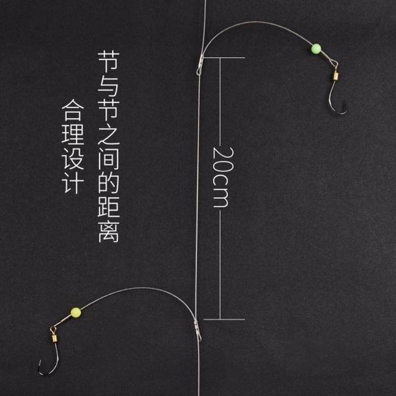 丸世钢丝串钩钓组线组翘嘴鳜鱼防缠绕海钓海杆抛竿路亚串勾鲳鱼钩,户外/登山/野营/旅行用品,鱼钩,淘宝优惠券,粉丝福利购,淘宝优惠卷